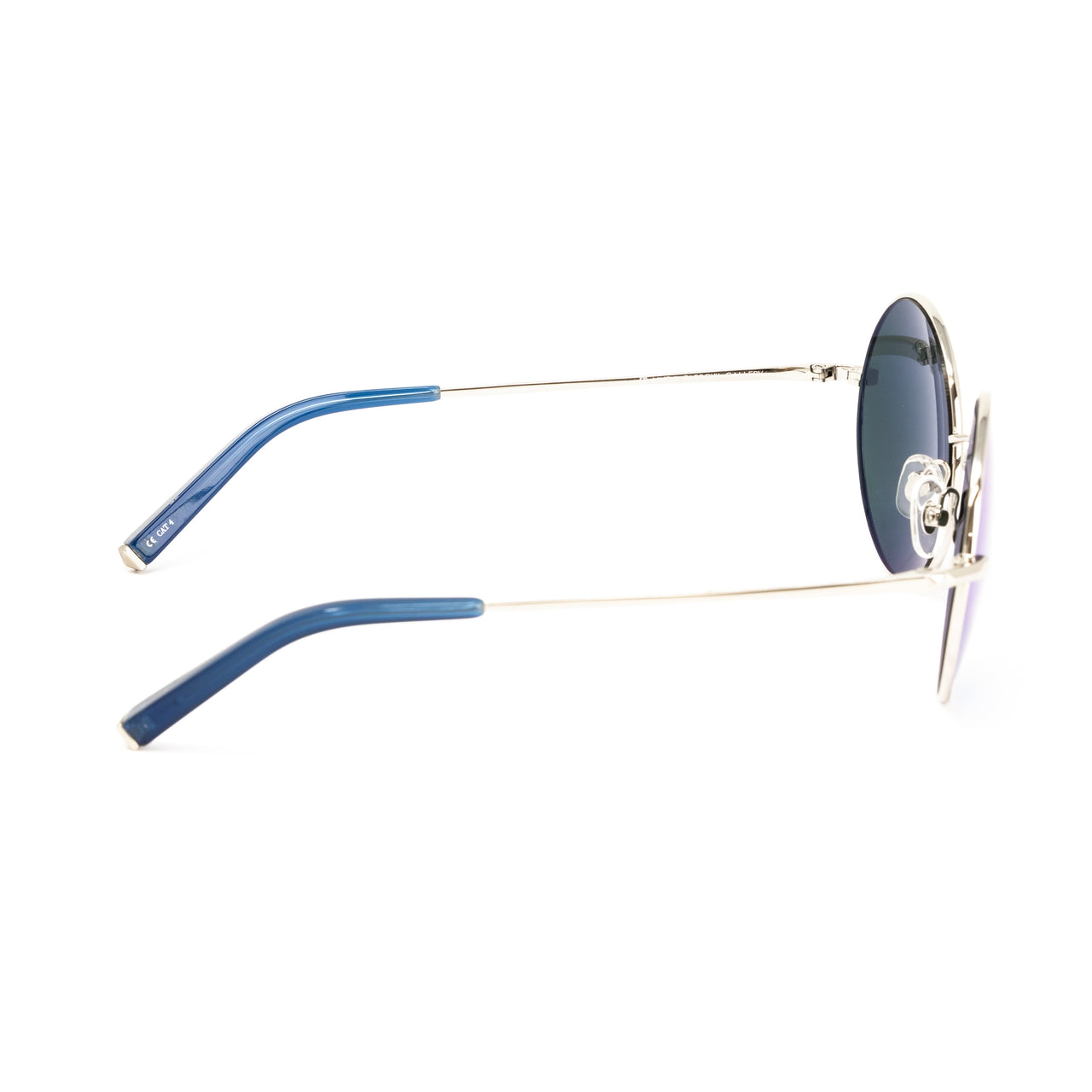 Matthew Williamson x Linda Farrow Blue Round Sunglasses MW103C9SUN