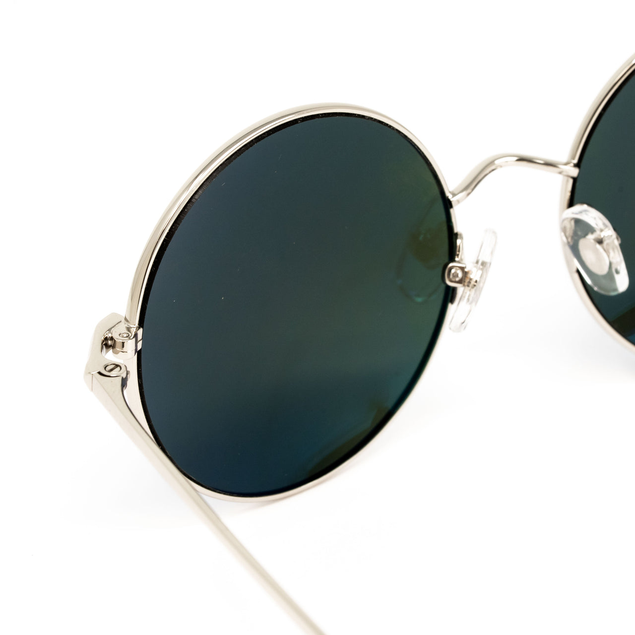 Matthew Williamson x Linda Farrow Blue Round Sunglasses MW103C9SUN