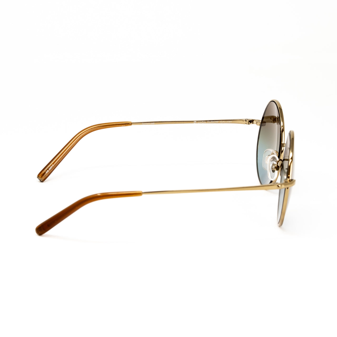 Matthew Williamson x Linda Farrow Gold Round Sunglasses MW121C4SUN