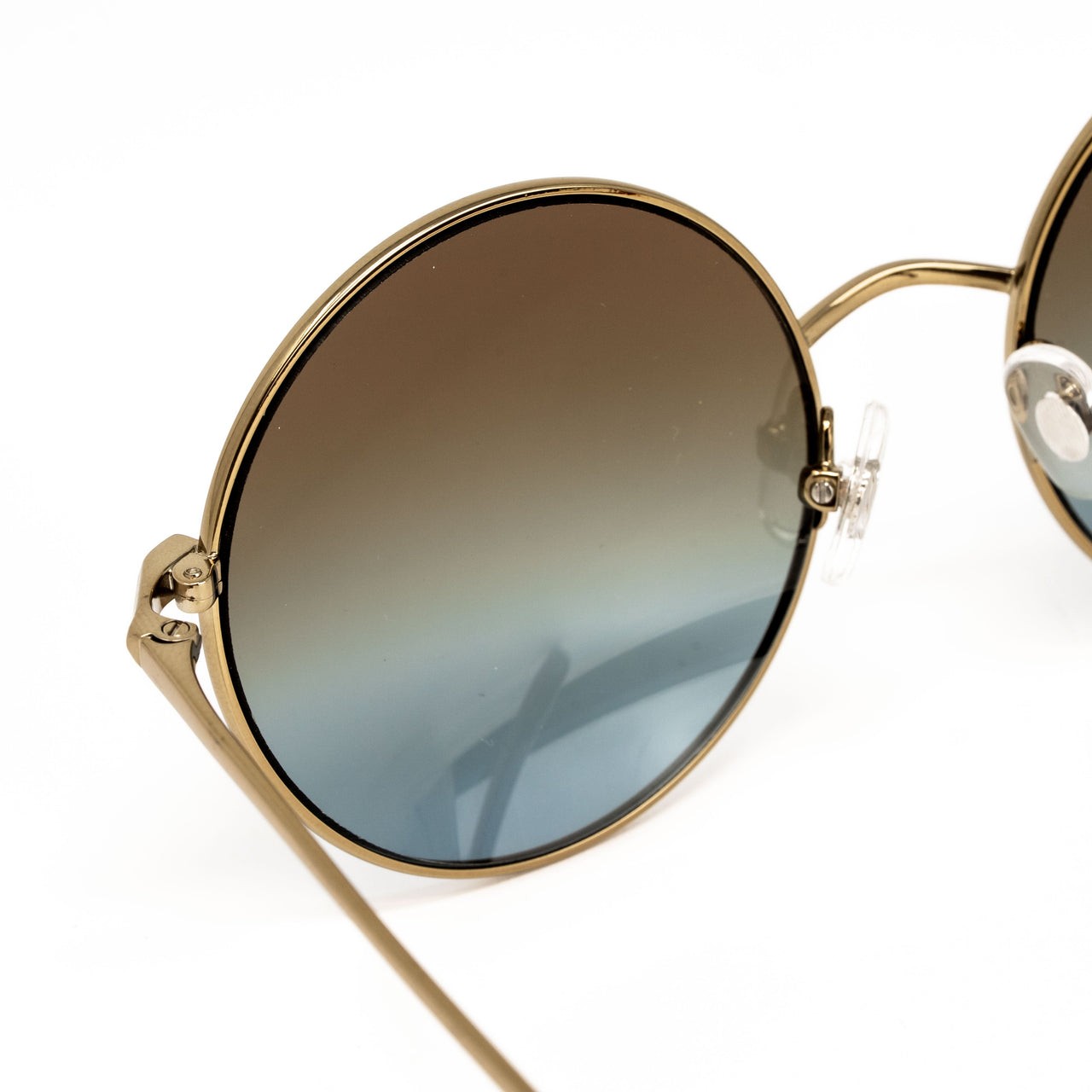 Matthew Williamson x Linda Farrow Gold Round Sunglasses MW121C4SUN