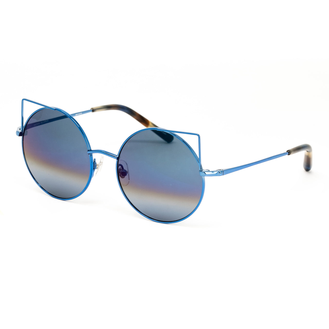 Matthew Williamson x Linda Farrow Blue Cat-eye Sunglasses MW122C13SUN