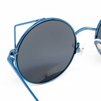 Thumbnail for Matthew Williamson x Linda Farrow Blue Cat-eye Sunglasses MW122C13SUN