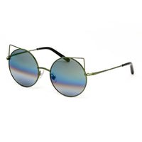 Thumbnail for Matthew Williamson x Linda Farrow Green Cat-eye Sunglasses MW122C16SUN