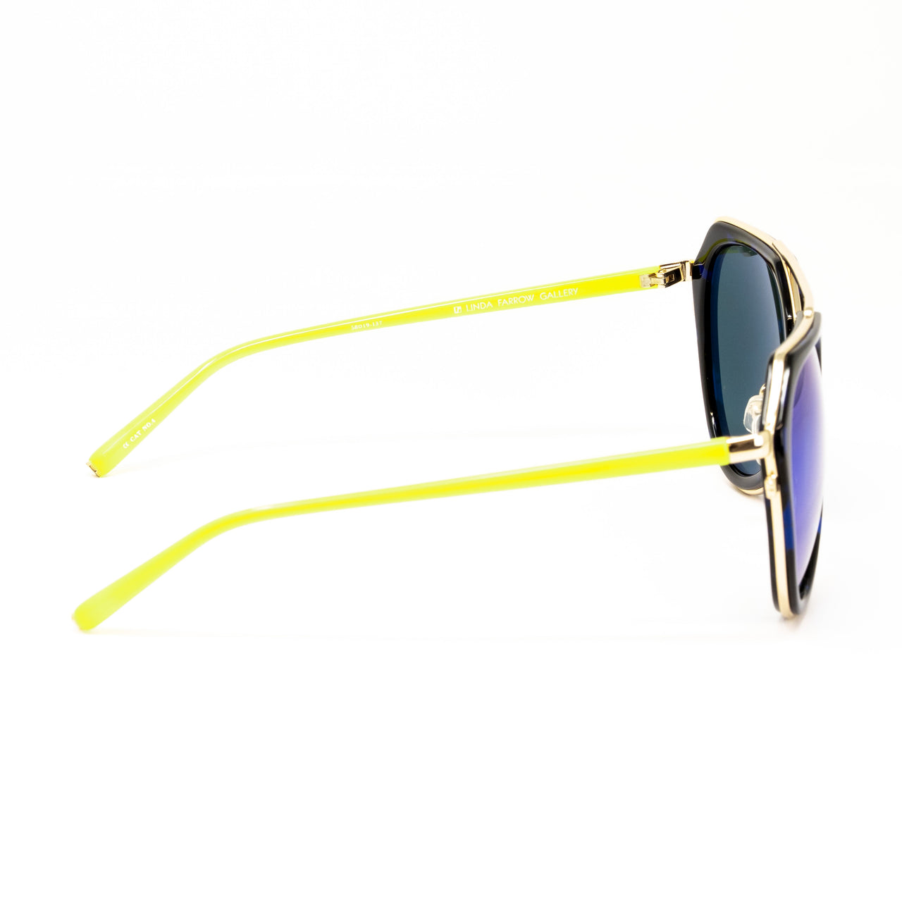 Matthew Williamson x Linda Farrow Black/Blue Sunglasses MW126C3SUN