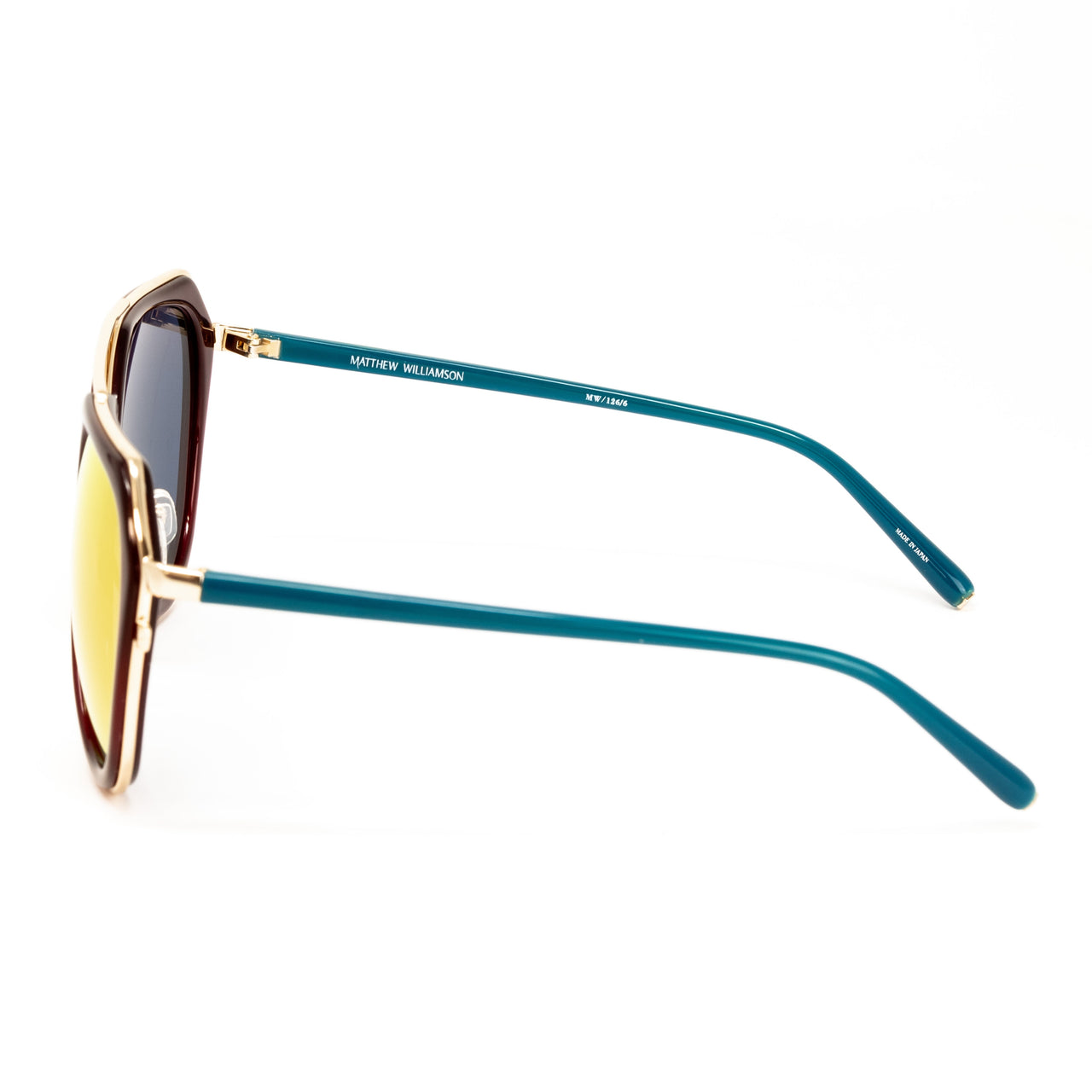 Matthew Williamson x Linda Farrow Red and Teal Sunglasses MW126C6SUN