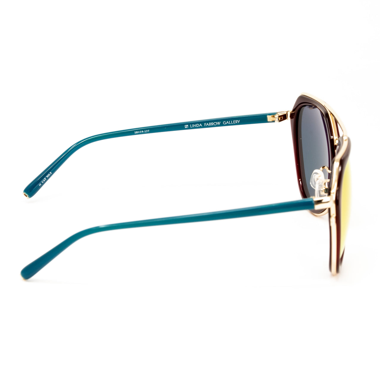 Matthew Williamson x Linda Farrow Red and Teal Sunglasses MW126C6SUN