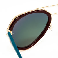 Thumbnail for Matthew Williamson x Linda Farrow Red and Teal Sunglasses MW126C6SUN