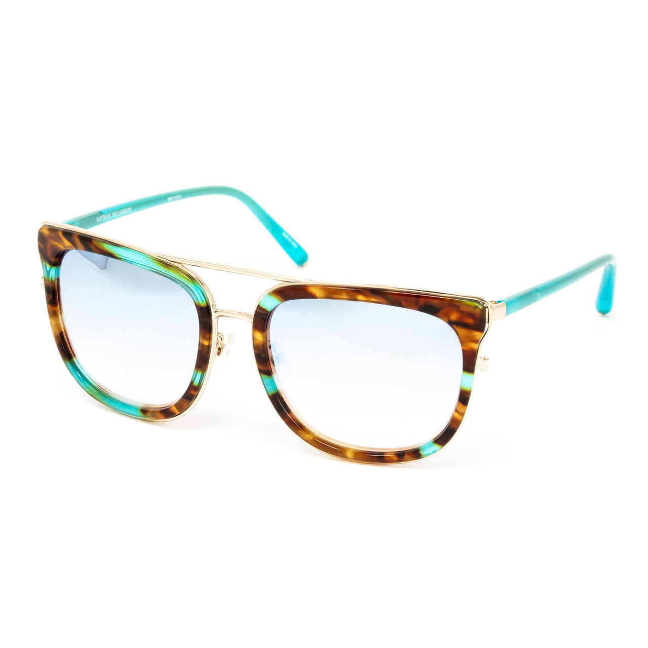 Matthew Williamson x Linda Farrow Blue Sunglasses MW127C1SUN