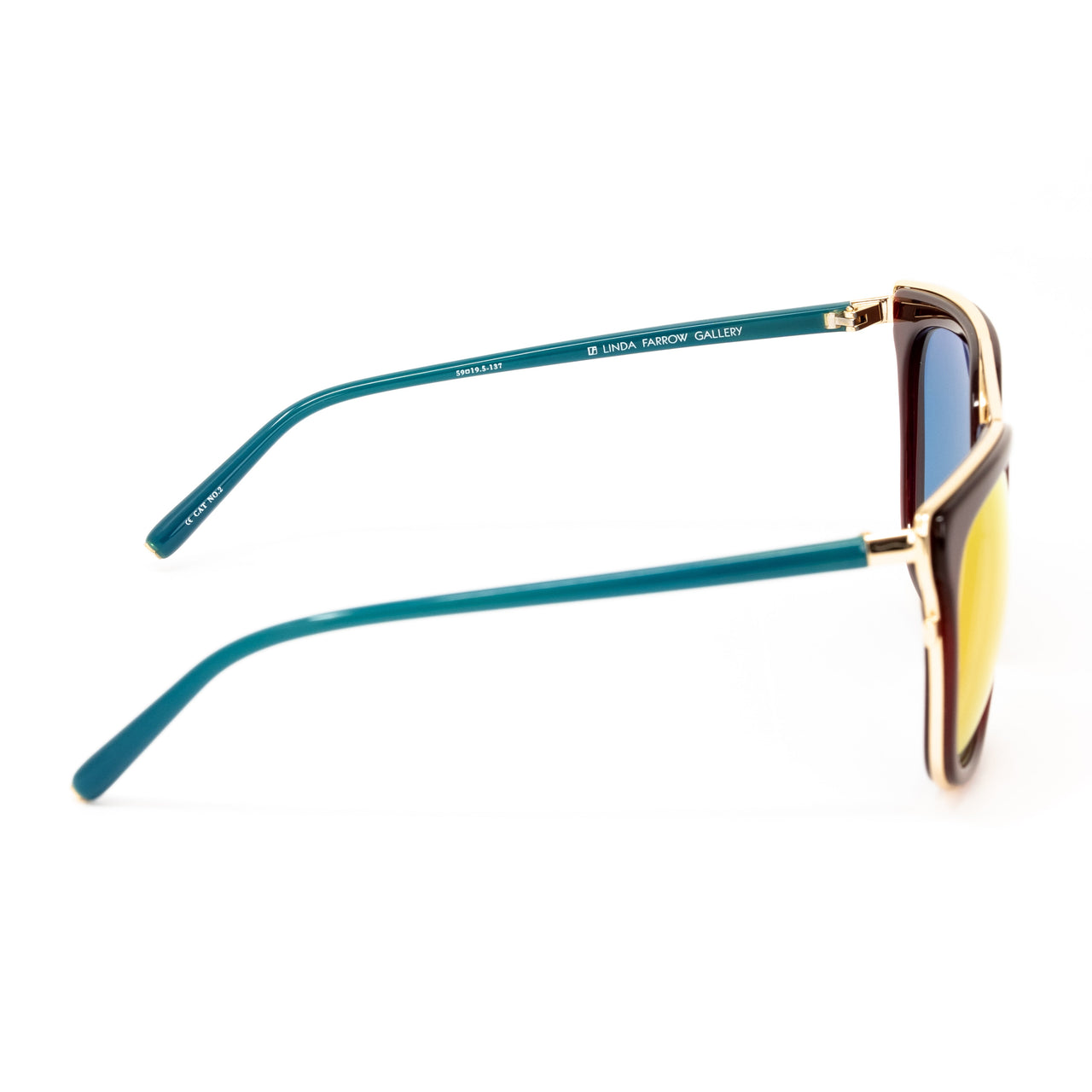 Matthew Williamson x Linda Farrow Burgundy Sunglasses MW127C6SUN