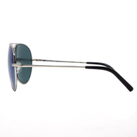 Thumbnail for Matthew Williamson Unisex Aviator Sunglasses Steel Blue Mirror MW130C9SUN