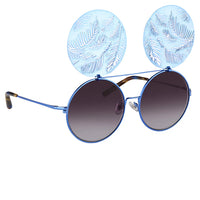 Thumbnail for Matthew Williamson x Linda Farrow Blue Sunglasses MW142C4SUN
