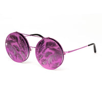 Thumbnail for Matthew Williamson x Linda Farrow Purple Flip-up Sunglasses MW142C5SUN