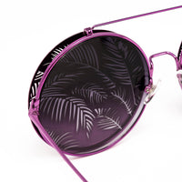 Thumbnail for Matthew Williamson x Linda Farrow Purple Flip-up Sunglasses MW142C5SUN