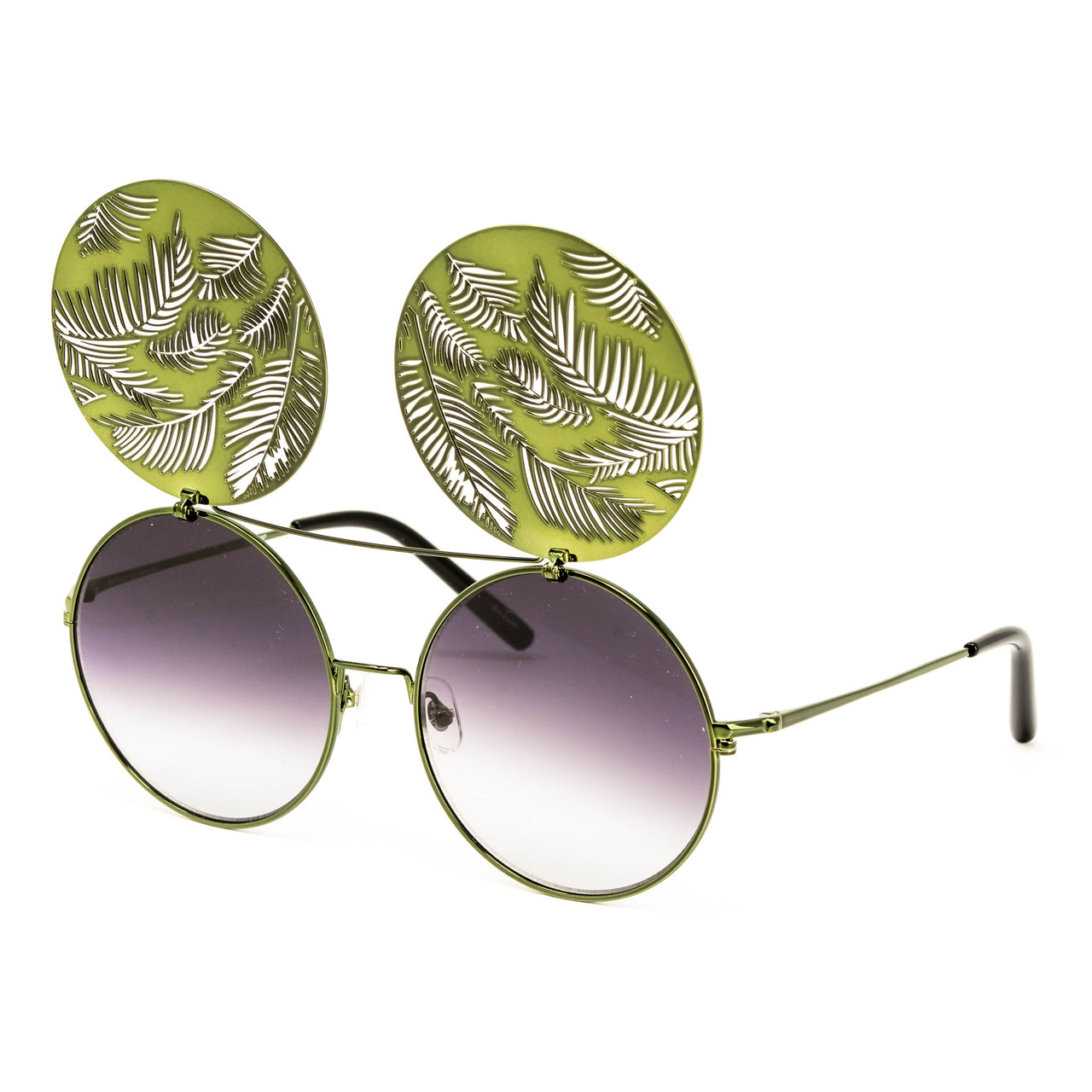 Matthew Williamson x Linda Farrow Green Sunglasses MW142C7SUN