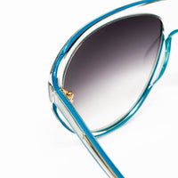 Thumbnail for Matthew Williamson x Linda Farrow Blue Sunglasses MW14C1SUN