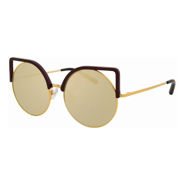 Matthew Williamson x Linda Farrow Gold Sunglasses MW169C6SUN