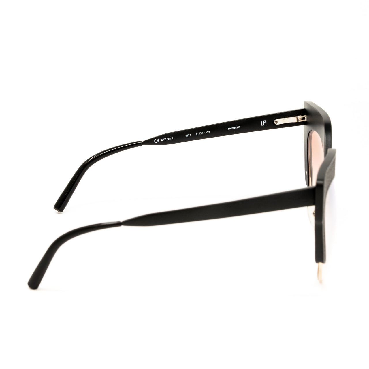 Matthew Williamson x Linda Farrow Black/Glitter Sunglasses MW181C3SUN