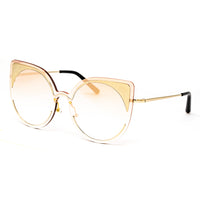 Thumbnail for Matthew Williamson x Linda Farrow Gold Cat-eye Sunglasses MW184C2SUN