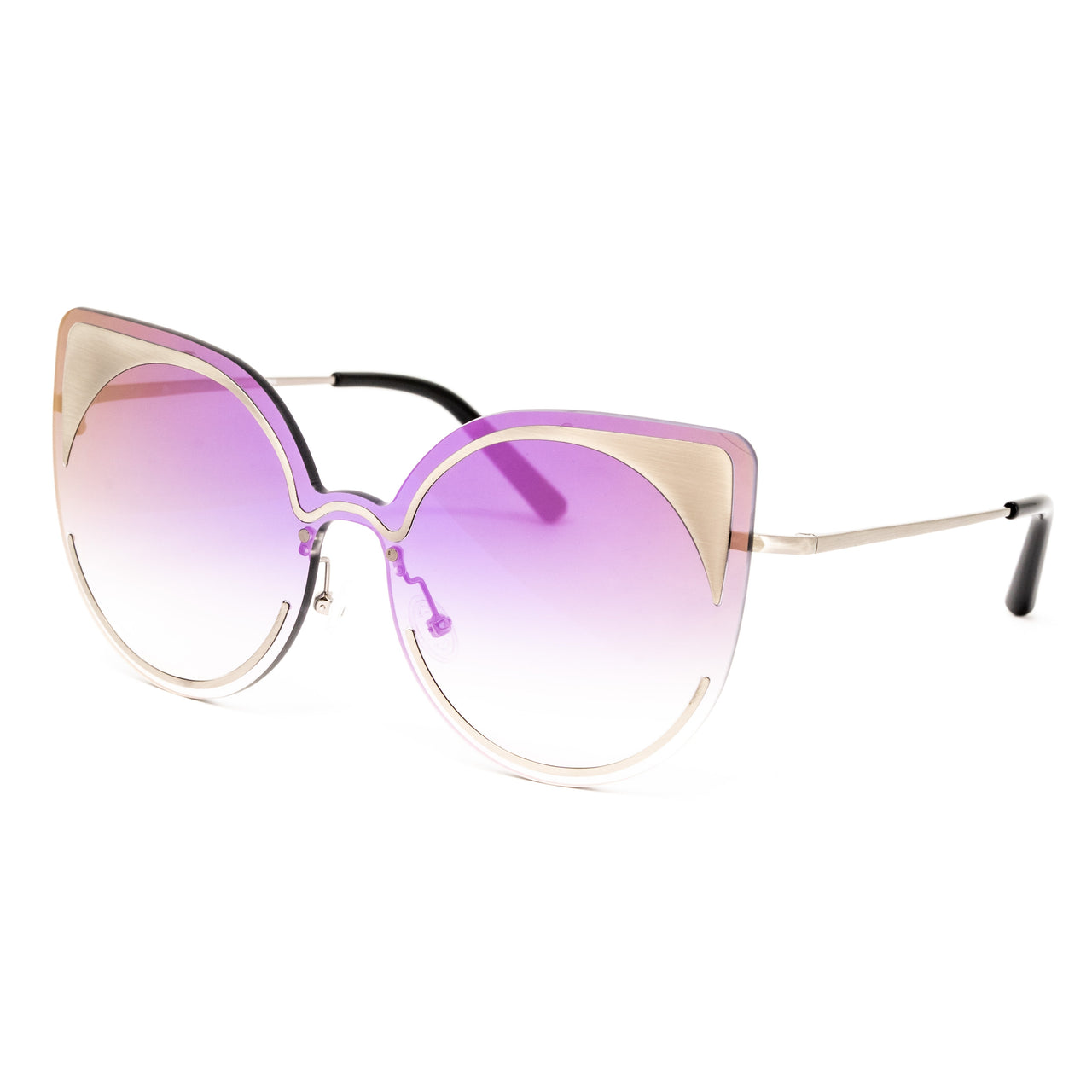 Matthew Williamson x Linda Farrow Purple Cat-eye Sunglasses MW184C7SUN