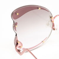 Thumbnail for Matthew Williamson x Linda Farrow Pink Butterfly Sunglasses MW185C11SUN