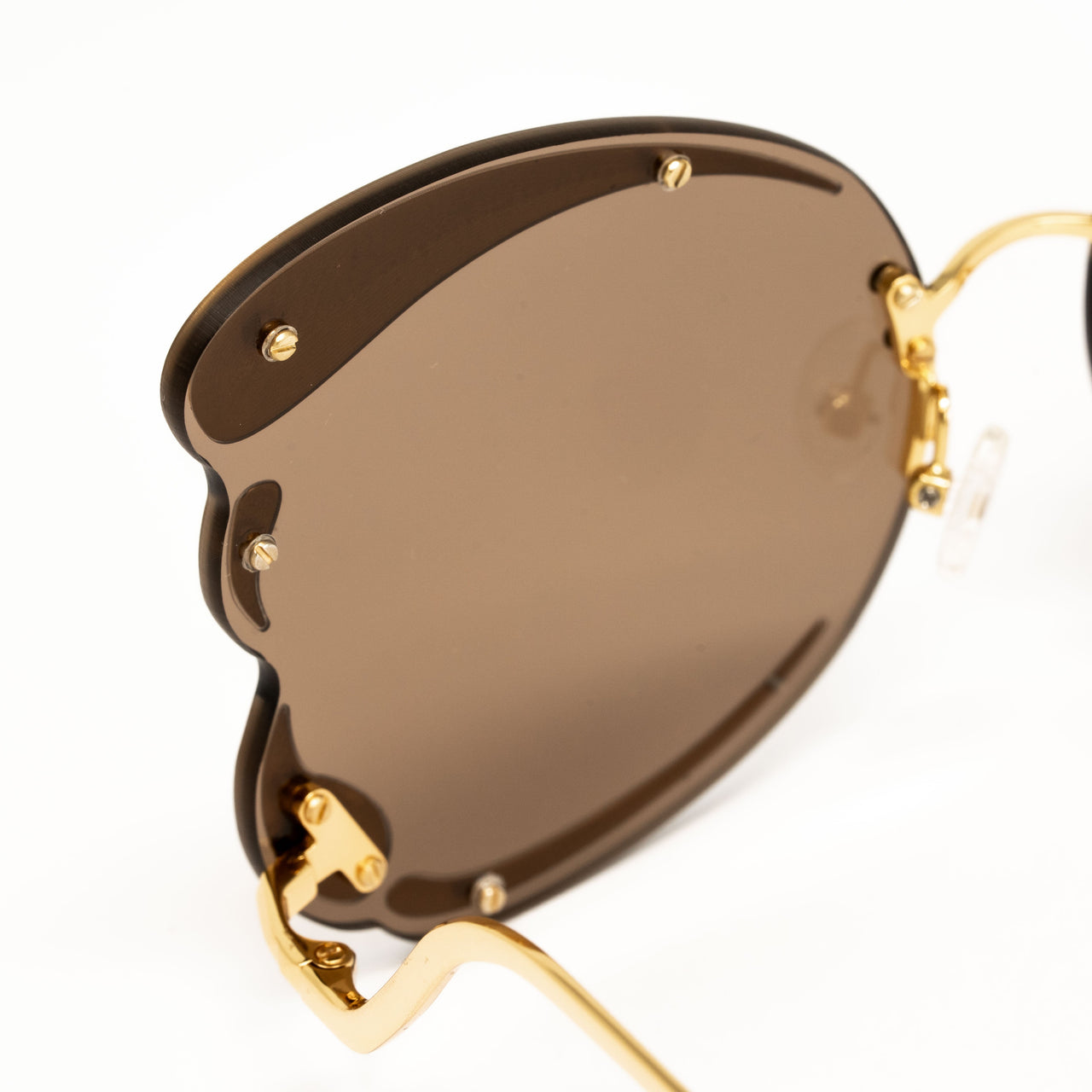 Matthew Williamson x Linda Farrow Brown Butterfly Sunglasses MW185C3SUN