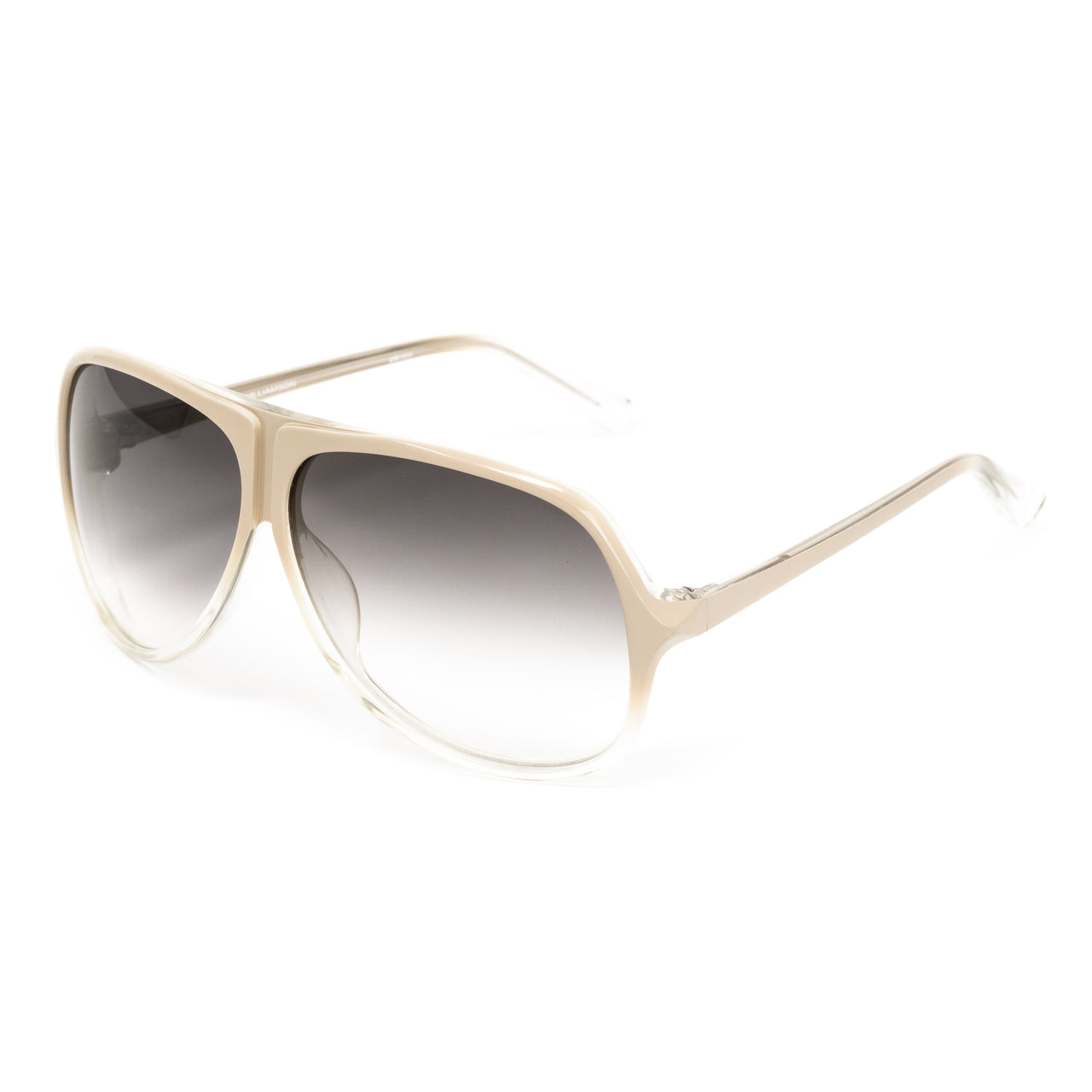 Matthew Williamson x Linda Farrow Cream Sunglasses MW18C6SUN