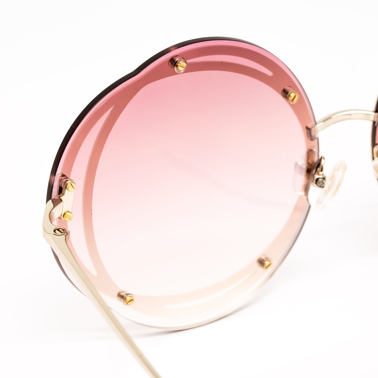 Matthew Williamson x Linda Farrow Geometric Gold Sunglasses MW205C1SUN
