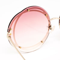 Thumbnail for Matthew Williamson x Linda Farrow Geometric Gold Sunglasses MW205C1SUN