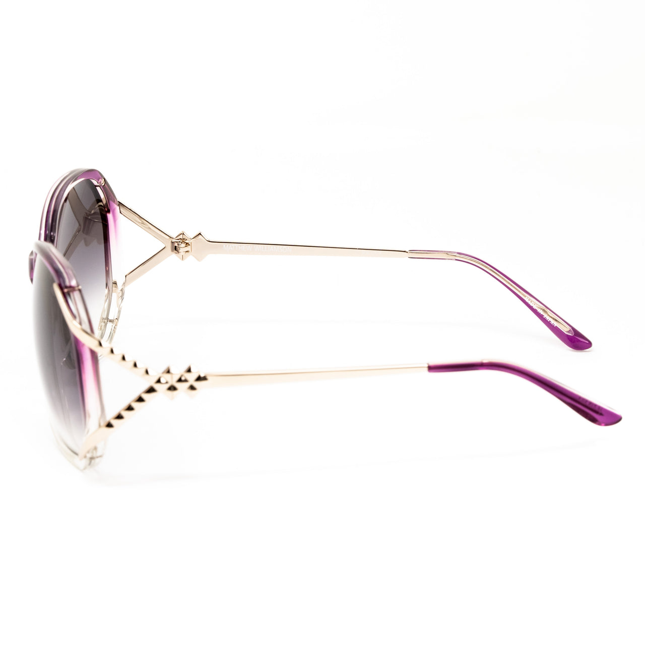 Matthew Williamson x Linda Farrow Purple Sunglasses MW20C4SUN