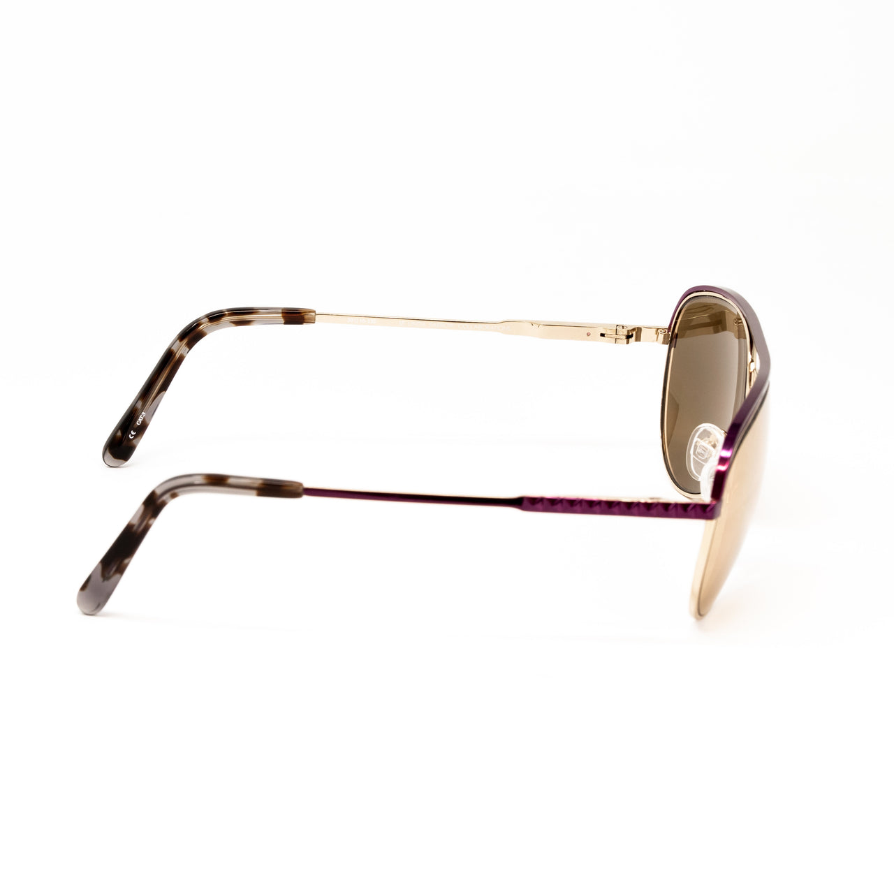 Matthew Williamson x Linda Farrow Gold Mirror Sunglasses MW21C5SUN