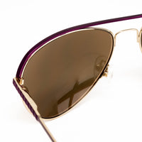 Thumbnail for Matthew Williamson x Linda Farrow Gold Mirror Sunglasses MW21C5SUN