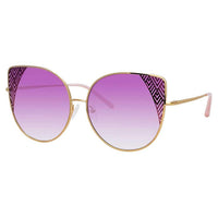 Thumbnail for Matthew Williamson x Linda Farrow Purple Sunglasses MW227C5SUN