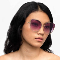 Thumbnail for Matthew Williamson x Linda Farrow Purple Sunglasses MW227C5SUN