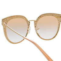 Thumbnail for Matthew Williamson x Linda Farrow Light Brown Sunglasses MW228C2SUN