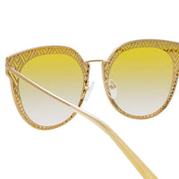 Thumbnail for Matthew Williamson x Linda Farrow Yellow Sunglasses MW228C6SUN
