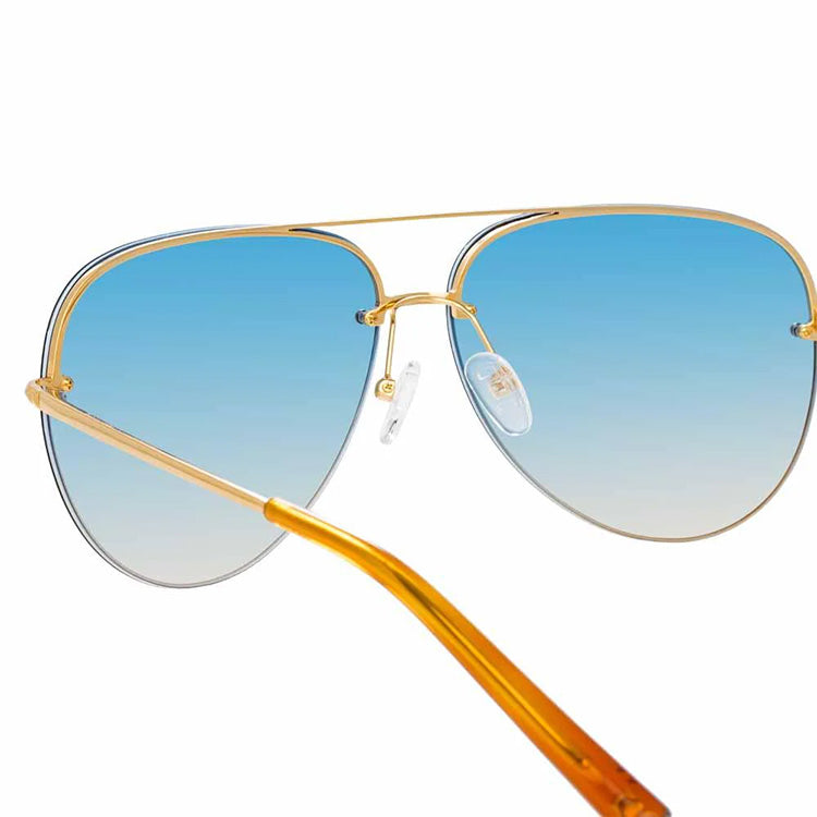 Matthew Williamson x Linda Farrow Blue Sunglasses MW240C3SUN