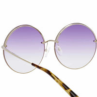 Thumbnail for Matthew Williamson x Linda Farrow Purple Sunglasses MW242C5SUN