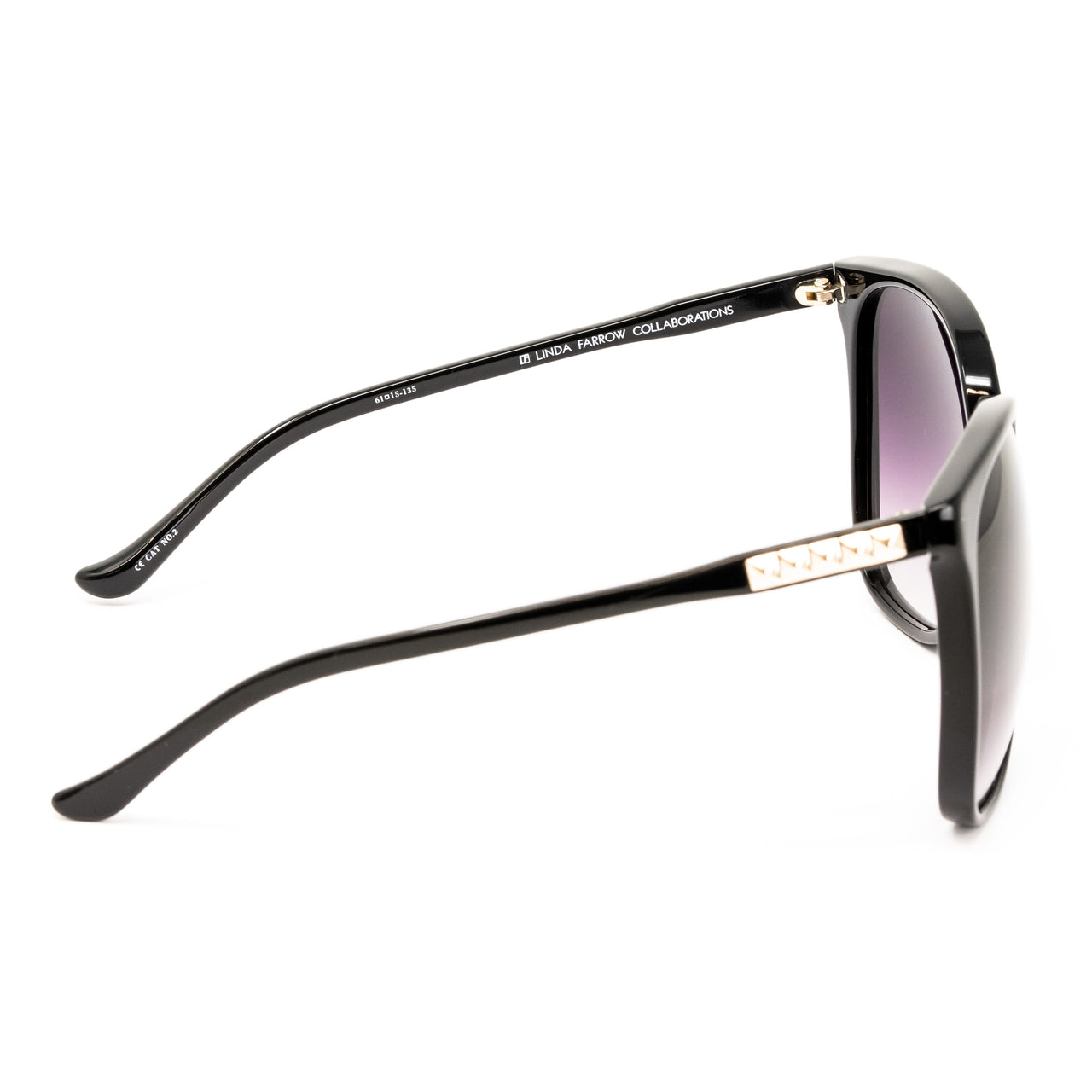 Matthew Williamson x Linda Farrow Black Sunglasses MW24C7SUN