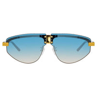 Thumbnail for Matthew Williamson x Linda Farrow Blue Sunglasses MW253C3SUN