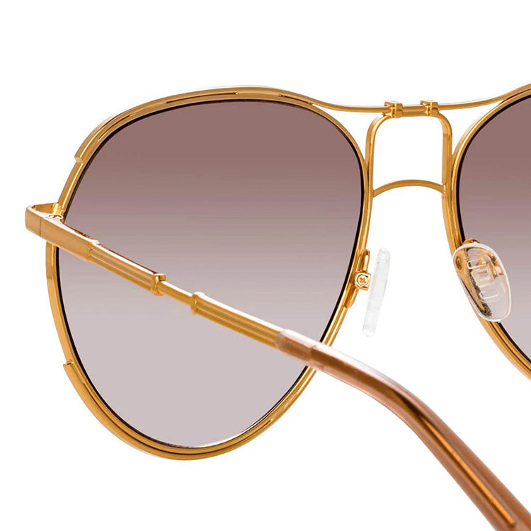 Matthew Williamson x Linda Farrow Brown Sunglasses MW254C1SUN