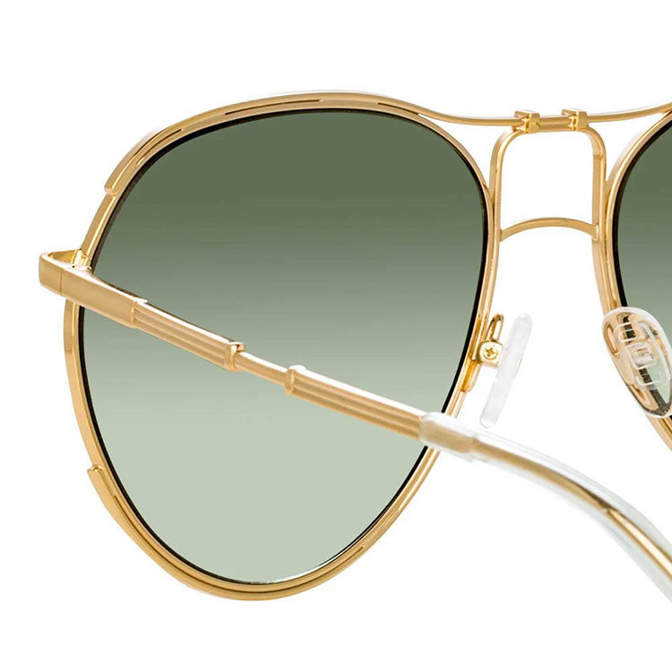 Matthew Williamson x Linda Farrow Green Sunglasses MW254C2SUN