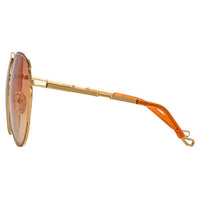 Thumbnail for Matthew Williamson x Linda Farrow Orange Sunglasses MW254C3SUN