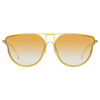 Thumbnail for Matthew Williamson x Linda Farrow yellow Sunglasses MW255C2SUN