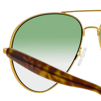 Thumbnail for Matthew Williamson x Linda Farrow Green Sunglasses MW259C3SUN