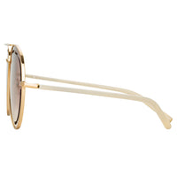 Thumbnail for Matthew Williamson x Linda Farrow Gold Sunglasses MW264C2SUN