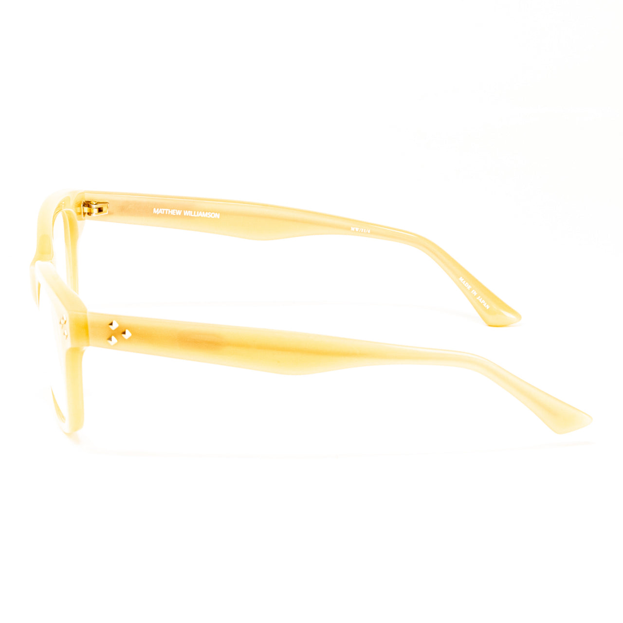 Matthew Williamson x Linda Farrow Honey Yellow Eyeglasses MW31C4OPT