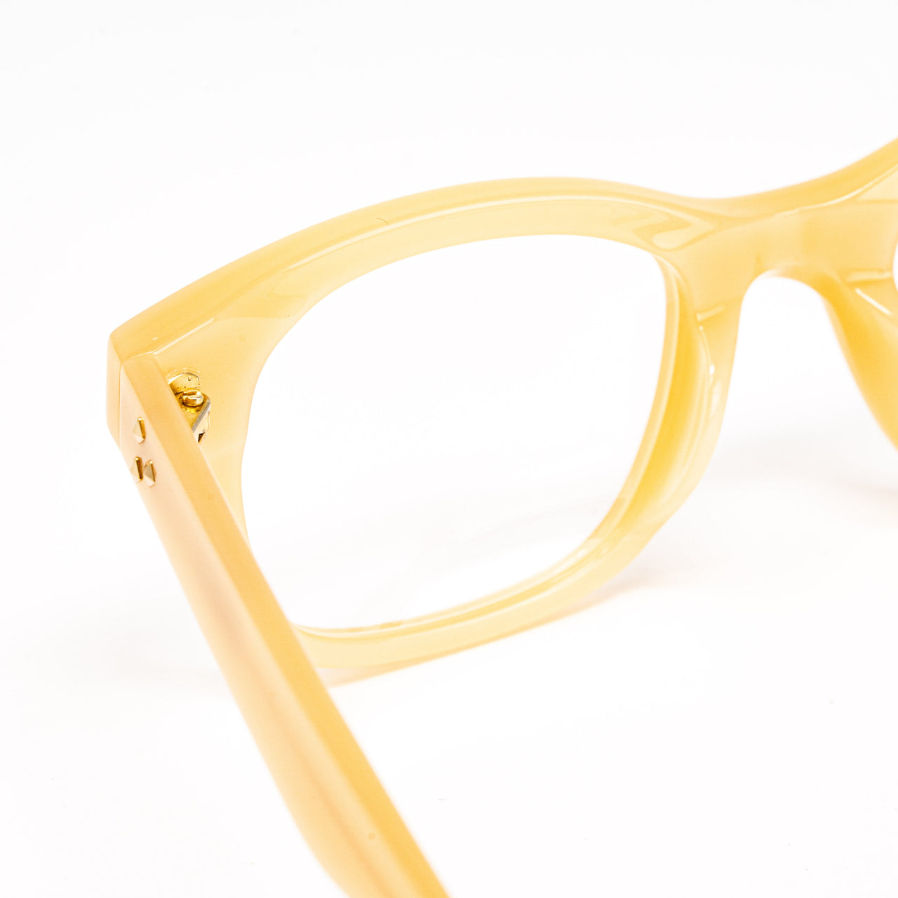 Matthew Williamson x Linda Farrow Honey Yellow Eyeglasses MW31C4OPT
