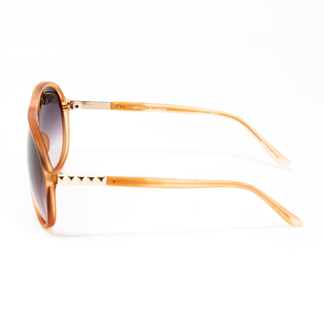 Matthew Williamson x Linda Farrow Orange Sunglasses MW46C7SUN