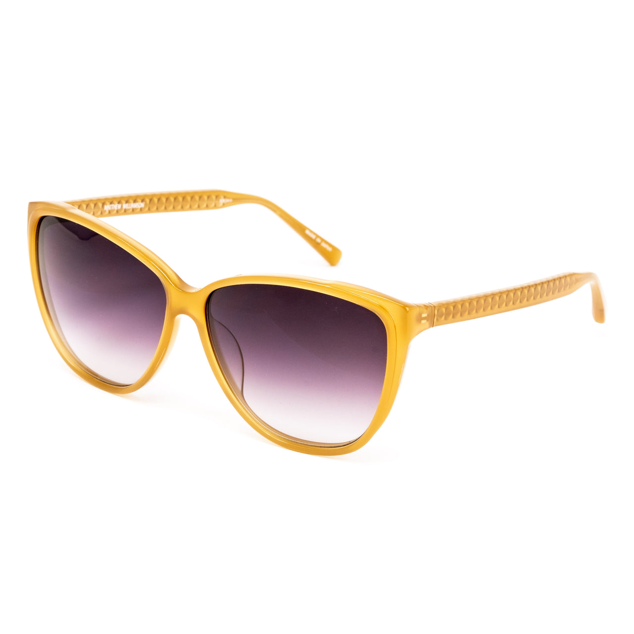 Matthew Williamson x Linda Farrow Golden Yellow Sunglasses MW50C6SUN
