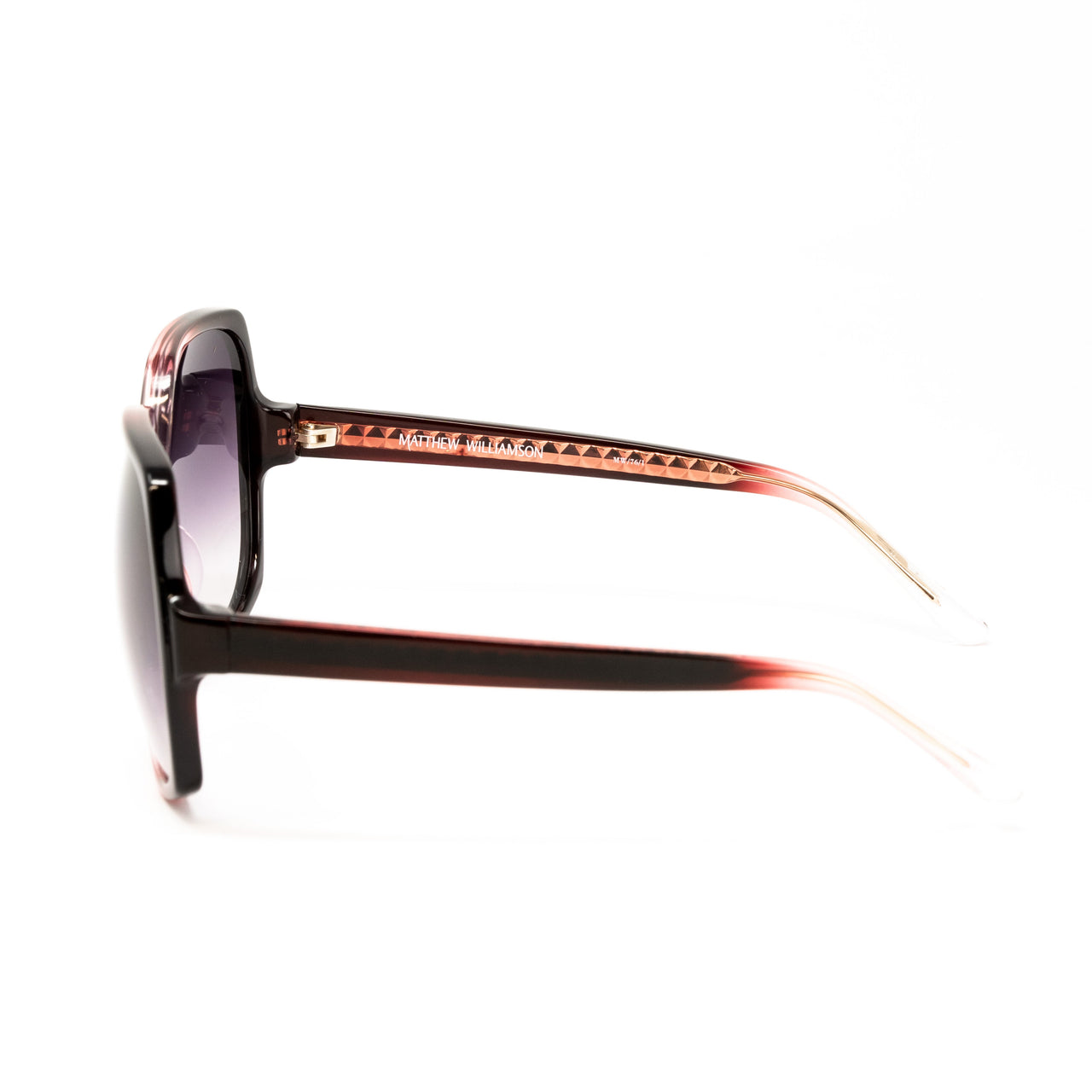 Matthew Williamson x Linda Farrow Red Oversized Sunglasses MW76C1SUN
